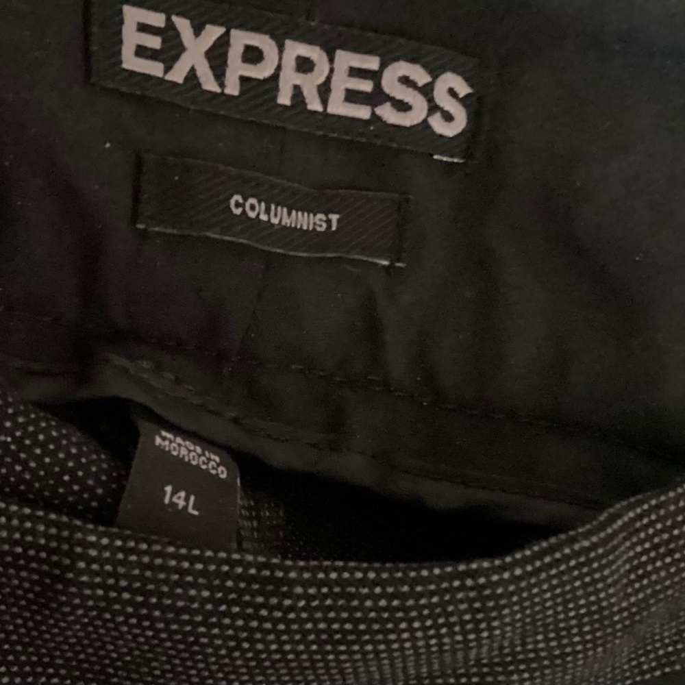 Express columnist dark gray 14 Long with black stripe at waist - Picture 4 of 8